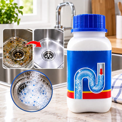 Powerful Clog Remover Powder – Fast-Acting Drain Cleaning Solution for Kitchen Sink, Bathroom, Pipes & Blocked Drains
